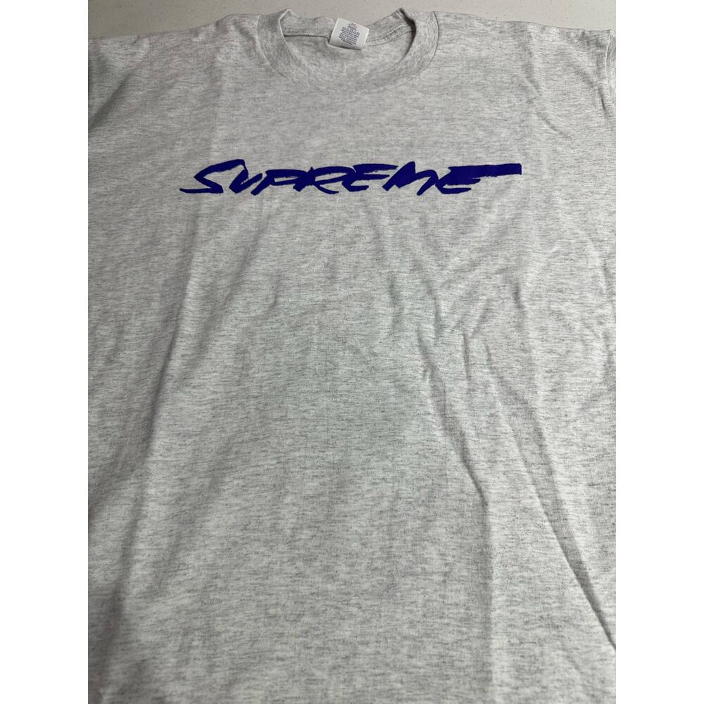 Supreme Futura Logo Tee in Ash Grey (XL)